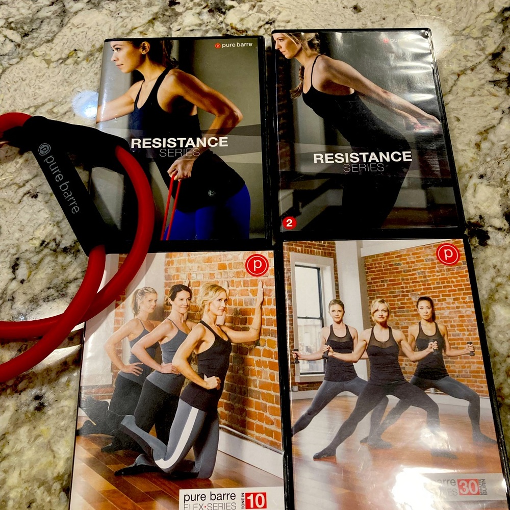 Pure Barre: 4 DVDs + Double Tube